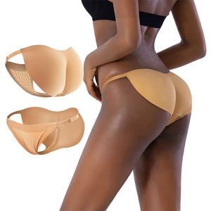 Cintura Tummy Shaper Bragas acolchadas Silicona Butt Lifter Hip Enhancer Push Up Shorts Shaper Thong Invisible Brief Fake Ass Body Shaperwear Ropa interior 230605