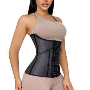 Cintura Tummy Shaper Talla grande Reloj de arena Cintura Corsé Cinturón Adelgazante Entrenador de cintura Corsé de látex Underbust Modelado Correa Faja reductora 21 Hueso de acero 230818