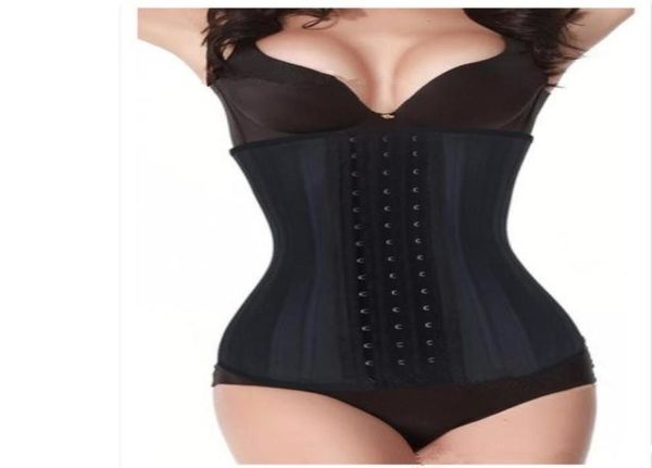 Taille ventre Shaper caoutchouc Shaper lumière 2 couche 25 acier os caoutchouc corset corps court corset façonnage sous-vêtements CZ1601076762