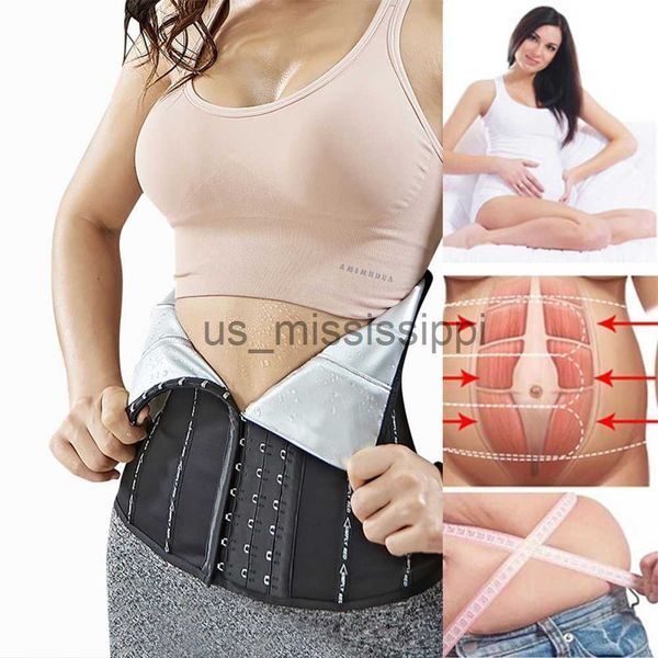 Cintura Tummy Shaper Sauna Cinturón de sudor Sudor para perder peso Mujer Postparto Entrenador de cintura Adelgazante Vaina Mujer Vientre plano Faja para quemar grasa Corsé x0902