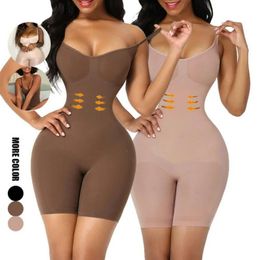 Taille Tummy Shaper Naadloze bodysuit voor dames Butt Lifter Shapewear Taille Trainer Body Shaper Borstverbeterend corrigerend ondergoedcorset met bandjes op de rug 231214