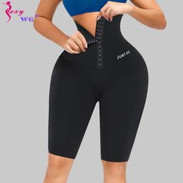 Cintura Tummy Shaper SEXYWG Mujeres Fajas Leggings cortos Cintura alta Control de barriga Body Shaper Leggings 230818