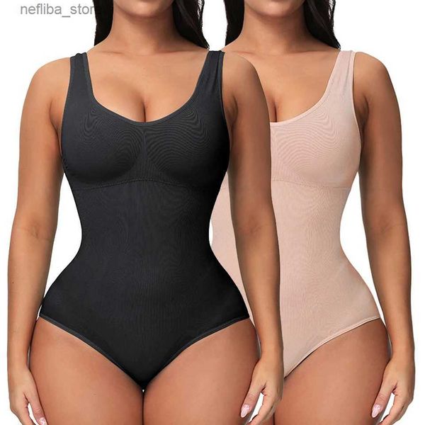Correos de la abdominación de cintura Corize Bodysuit for Women Tummy Control Shapewear Camas de tanque en V de la cintura Full Cody Swaper L2447