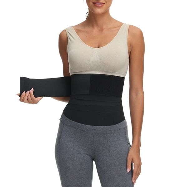 Cintura Tummy Shaper Trainer para mujeres Wrap Trimmer Belt Slimming Body Plus Size Invisible Support 220921