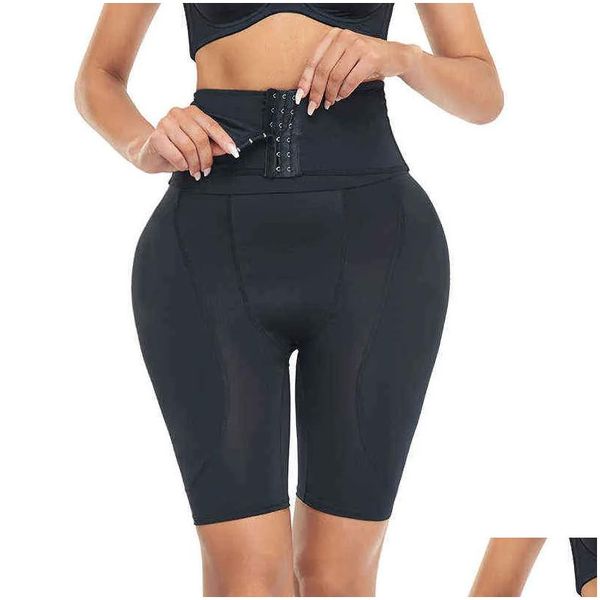 Cintura Tummy Shaper Mujeres Nalga Funda Falso Levantador de glúteos Fajas Acolchado Bragas Panty Shorts Muslo Recortador Forma Desgaste Falso Hip Pad DH4SD