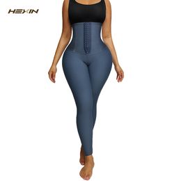 Tummón de cintura Shaper Mujeres Fajas Leggings Dmin Material Entrenador de cintura Tumning High Stribosa Control de la abdomen Pantalones 230815