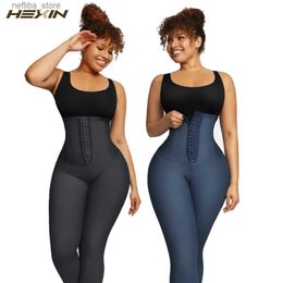 Taille buik Shaper vrouwen fajas lings demin materiaal taille hoge rekbare buikregeling afslankbroek l2447