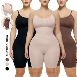 Taille Tummy Shaper Dames Full Body Shapewear bodysuit voor buikcontrole Naadloze stevige trainer 231012