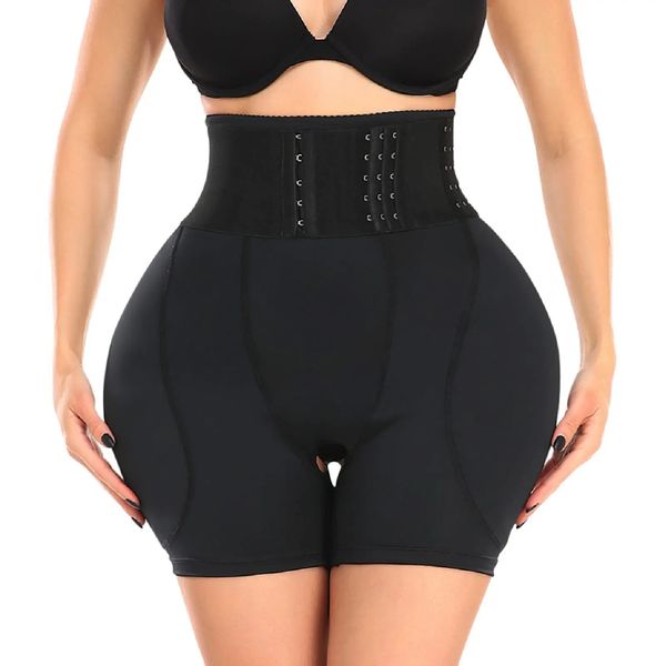 Cintura Tummy Shaper Mujeres Cadera Acolchada Pantalones cortos Alto con gancho Control Bragas Sexy Fake Ass Butt Lifter Booty Enhancer Big Nalgas Breve 231128