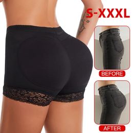 Taille Tummy Shaper Dames Heupkussentjes Fake Ass Kanten Slipje Butt Lifter Heupen Enhancer Booty Billen Trimmer Trainer Shapewear Body Shorts 231012