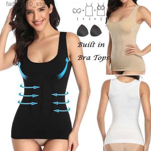 Taille Tummy Shaper Femmes Corps Magique Shaper Soutien-Gorge Shapewear Débardeur Sous-Vêtements Amincissants Camisole Compression Chemise Corset Tummy Control Taille Shaper Q240110