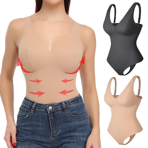 Taille Tummy Shaper Femmes Slim Full Body Shaper avec soutien-gorge intégré Shapewear Tummy Control Tops Taille Formateur Corset Bodys 231124