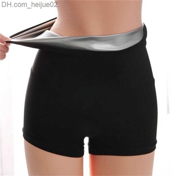 Taille Tummy Shaper Vrouwen Sauna Zweet Broek Thermo Vet Controle Leng Body Shapers Fitness Stretch Slipje Taille Slanke Shorts Z230706