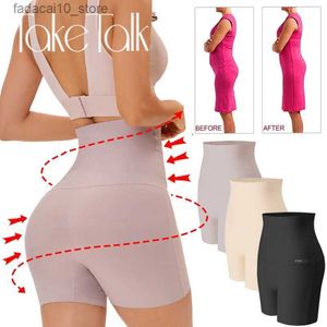 Taille Tummy Shaper Femmes Sans Couture Shapewear Culotte Couleur Unie Body Shaper Minceur Pantalon Court Femme Slim Contrôle Sous-Vêtements Glace Soie Lingerie Q240110