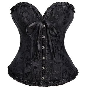 Waist Tummy Shaper Women Sexy Corsets Bustiers Floral Lace Tops Shapewear Burlesque Vintage Corset Gothic Satin Lingerie Corselet Overbust XS - 6XL 230828