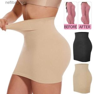 Taim Tamim Shaper Womens Half Slip Shapewear for Under Robes Construit In Pantes High Taim Control jupe Sexy Butt Lefter Body Corps Shaper Jirts L2447