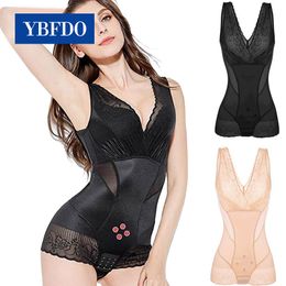 Taille buik Shaper ybfdo body shaper taille trainer trekken korset slanke mantel buik vrouwen kont lifter corrigerende ondergoed bodysuits shapewear 230520