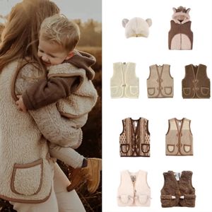 Gilet AL bébé hiver gilet enfants Super mignon 80% laine fait enfant en bas âge beaux enfants garçons filles garder au chaud gilet de laine avec bouton 231020