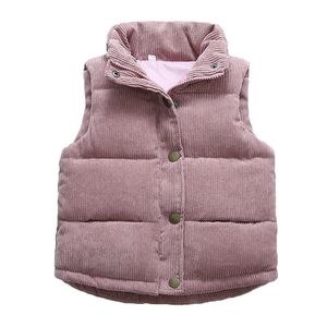 Gilet Automne Garçons Filles Gilet En Velours Côtelé De Haute Qualité Hiver Chaud Épaissir Gilet Survêtement Enfants Vestes Ados Enfants Coton Vêtements 220927