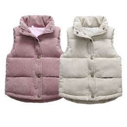 Waistcoat herfstkinderen warm dikke vest baby katoen kinderen bovenkleding jas kleding jongens meisjes merk jassen 220915