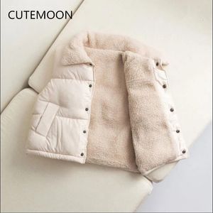 Gilet automne hiver garçons filles sans manches à capuche gilet veste dessin animé imprimé manteau enfants vêtements d'extérieur chauds 230918