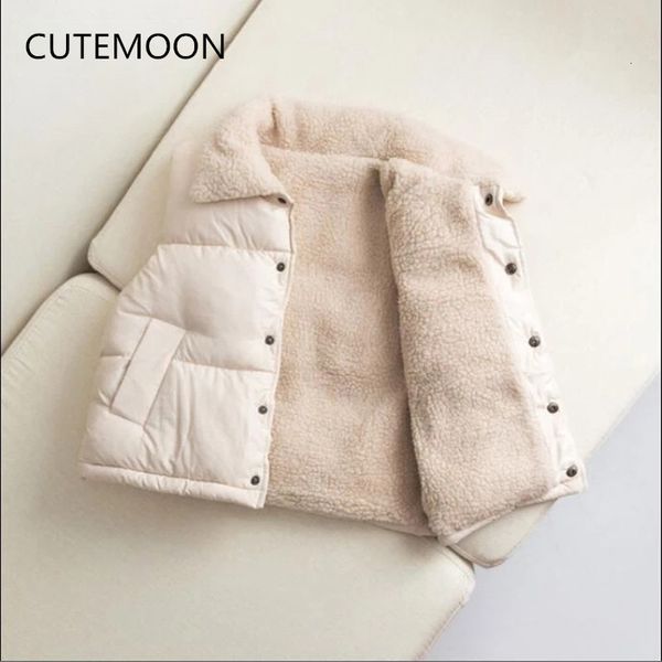 Chaleco Otoño Invierno Niños Niñas Sin mangas Chaleco con capucha Chaqueta con estampado de dibujos animados Abrigo para niños Ropa cálida Outwear 230918