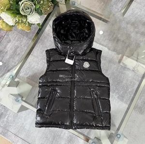 Gilet bébé sweats à capuche enfant gilet enfant gilet manteaux enfants manteau designer veste enfant en bas âge à capuche sans manches épais vêtements d'extérieur chauds garçon filles desig