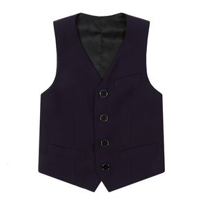 Gilet garçons robe costume gilet enfants formel noir Piano Performance vêtements enfants Gentleman école fête gilets Cme 230311