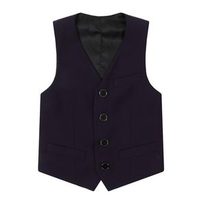 Gilet Garçons Robe Costume Gilet Enfants Formelle Noir Gilet Piano Performance Vêtements Enfants Gentleman École Parti Gilets Cosume 220927