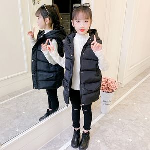 Gilet enfant gilet vêtements d'extérieur pour enfants manteau d'hiver gilet pour enfants vêtements mode chaud coton adolescent bébé fille gilet veste Parent-enfant 230904