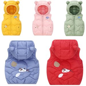 Waistcoat Kinderen Warm Vest herfst Babyjongens Meisjes Dikke Wilet Kinderen Outerwear Vesten Kinderen Hoge kwaliteit Hooded Jackets Vest 220905