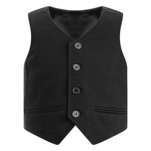 Gilet enfants garçons Gentleman gilet pour costume formel mariage Pageant défilé pour enfants hôte Performance mode 230311