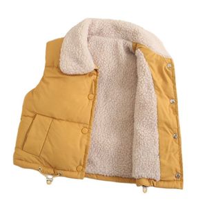 Gilet enfants gilet vestes pour vêtements d'extérieur pour filles hiver épais Plus velours garçon veste année Costumes gilets chauds bébé enfants gilets 230329