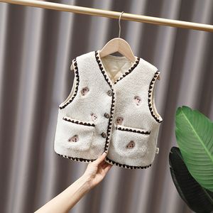 Gilet printemps filles veste infantile manteaux gilet enfants garçons manteaux hiver chaud gilet haut de gamme enfants vêtements d'extérieur bébé fille veste 230329