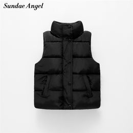 Gilet Sundae Angel Gilet Enfant Garçons Solide Col Montant Simple Boutonnage Épaissir Fille Weste Hiver Gilet Enfants Gilet Rembourré Enfants 220927