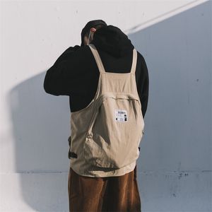 Gilet gilet grand sac à dos japonais Vintage multi-poches hommes et femmes sans manches marque outillage veste 210923