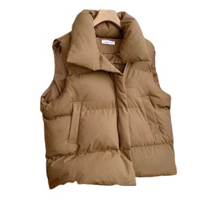 Jets de gilets Femmes automne hivernal Down épais chaud haruku veste y2k veste occasionnelle des vêtements d'extérieur décontractés
