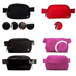 Lujos para mujer Clutch Lulu en todas partes Bolsa de cinturón Moda para hombre Hombro Fanny Pack Tote Designer Bum Bag Lu Bolso Mini Paquetes de cintura Cubo de lana CrossBody Bolsas de cintura