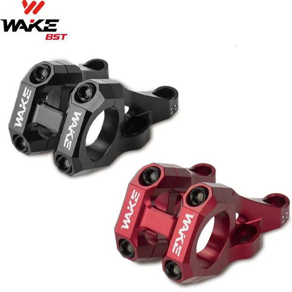 Wake DHAMFR Potence de vélo VTT CNC en Alliage d'aluminium vélo de Descente Guidon de Potence à Montage Direct 318 mm pour vélo BMX Ultraléger y240118