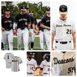 Wake Forest 10 Ben Shenosky 19 Crawford Wade 17 Zach Johnston Maillot de baseball 35 Will Andrews 27 Bennett Lee 10 Seth Keener 11 Chase Walter 23 Josh Hartle point personnalisé