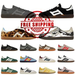 Wales Bonner Casual Shoes Handball Spezial Shoes Men Women Core Black Gray Four Gum Silver Metallic Shadow Brown Indoor Collegiate Spezials Trainers EUR 45