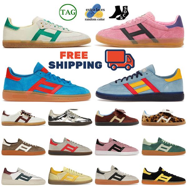 Wales Bonner OG Zapatillas de deporte Balonmano Spezial Zapatos casuales Diseñador para hombre Entrenadores para mujer Crema Verde Bliss Rosa Púrpura Consorcio Copa Zapato al aire libre Envío gratis Dhgate