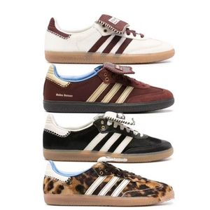 Pays de Galles Bonner Bneakers Leopard Pony Tonal Cream blanc Silver Core Black Sporty Rich Red Women Sports Men de sport Low Green Brown Brown