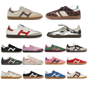 Wales Bonner Print Shoes Designer schoenen Men Sporty en rijke handbal Speziale plaatvormige roze zilveren Luxe sneakers Dameshoensschoenen Trainers