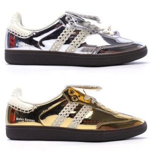 Pays de Galles Bonner Sliver Gold Sneaker Shoes Classics Mens Designer Men Femmes Femmes Walking Trainer 36-45