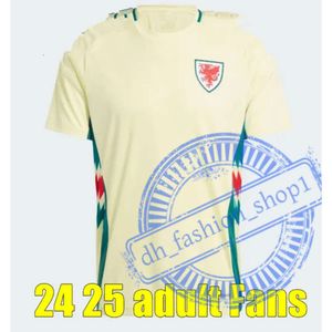 Fútbol de Gales 2024 Jerseys de fútbol de Gales JAMES BALE 24 25 Camisetas de fútbol galesas JOHNSON N.WILLIAMS RODON T.ROBERTS CABANGO LEVITT MOORE THOMAS Hombres Kit para niños Jer 344