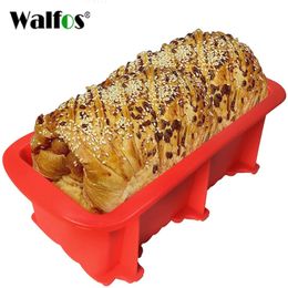 WALFOS FOOD GRADE antiadhésif gâteau moule à pain ustensiles de cuisson Grand toast français Pain Pan-savon moule à pain moule-cuisson moule à gâteau en silicone 201023