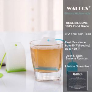 Sacs de thé en silicone de qualité alimentaire Walfos Casqueurs à thé.