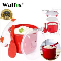 WALFOS four à micro-ondes cuiseur à vapeur repas alimentaire cuiseur à riz céréales pour bol assiettes ustensiles de cuisine Gadgets de cuisine accessoires fournitures 220408