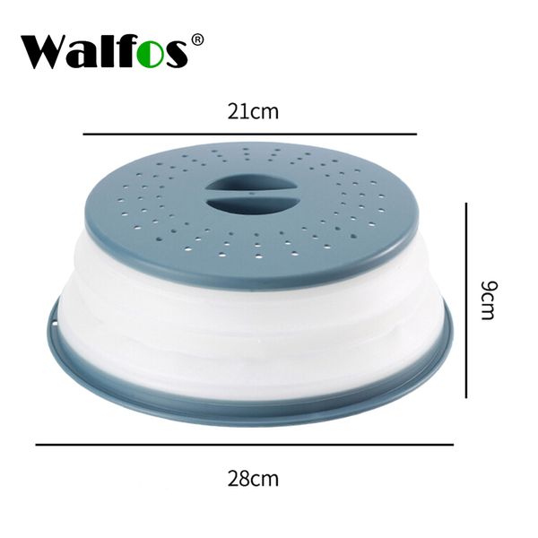 Panier de vidange couverture alimentaire pliable à micro-ondes pour micro-ondes Walfos avec des outils essentiels